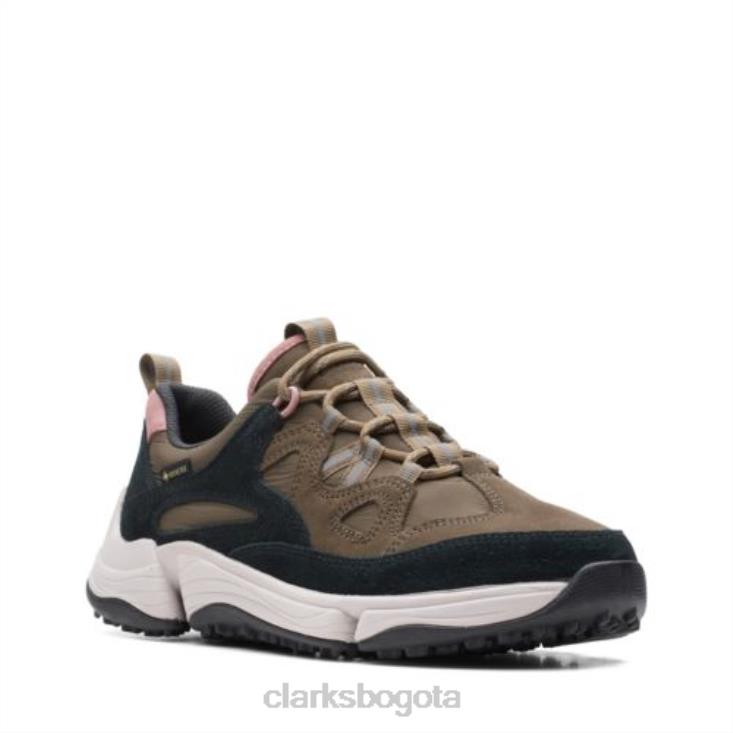 Clarks 0DX8L3912 clarks tri path sprt gtx combi oliva oscuro mujer combinación oliva oscuro