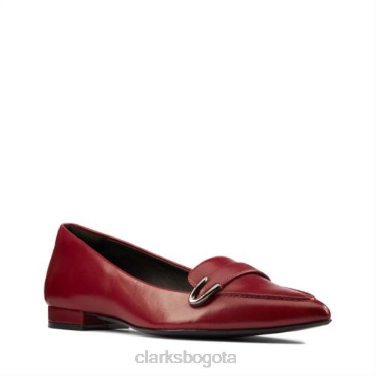 Clarks 0DX8L3917 laina 15 hebilla clarks vino cuero mujer cuero vino