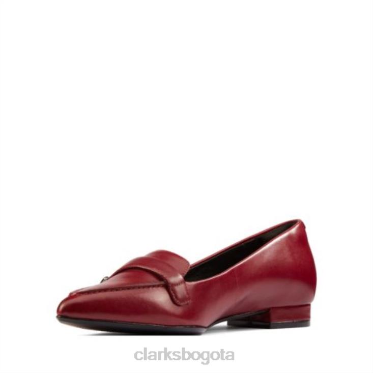 Clarks 0DX8L3917 laina 15 hebilla clarks vino cuero mujer cuero vino