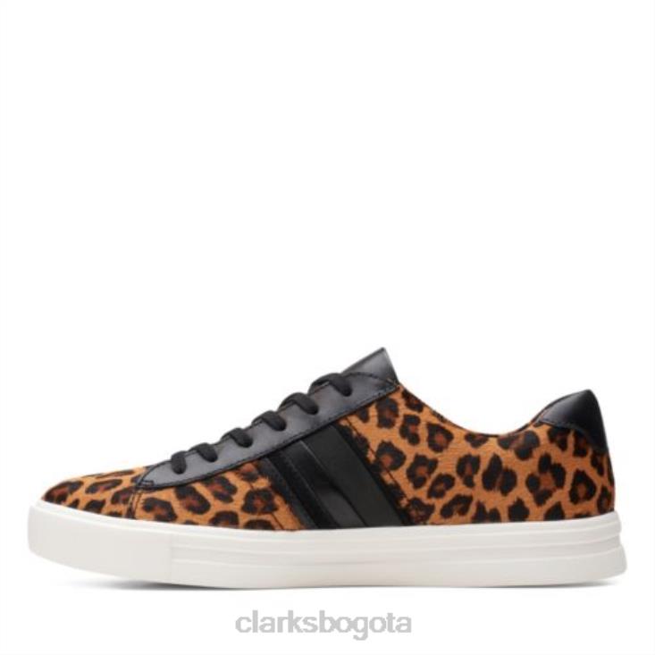 Clarks 0DX8L3928 leopardo prt po ny clarks un maui band mujer pony leopardo
