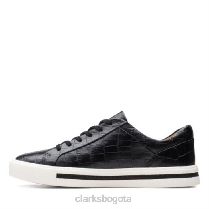 Clarks 0DX8L3929 clarks croc un maui encaje negro mujer cocodrilo negro