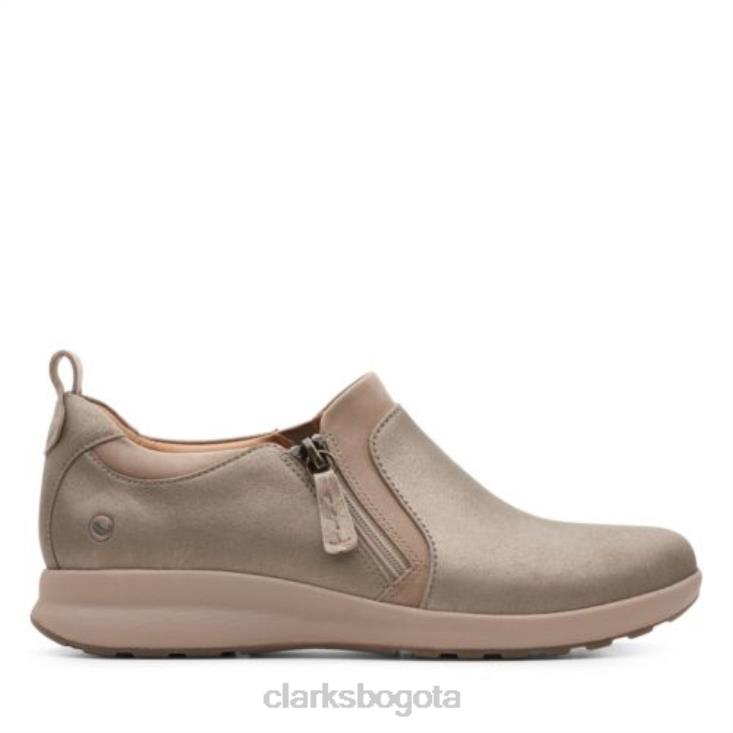 Clarks 0DX8L3930 clarks un adorn zip taupe mujer gris pardo