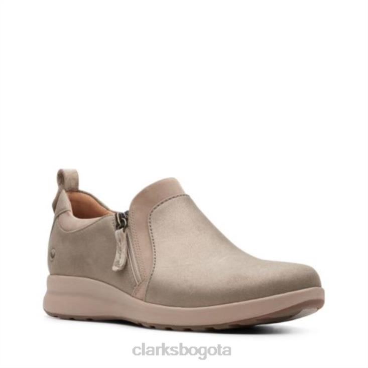 Clarks 0DX8L3930 clarks un adorn zip taupe mujer gris pardo