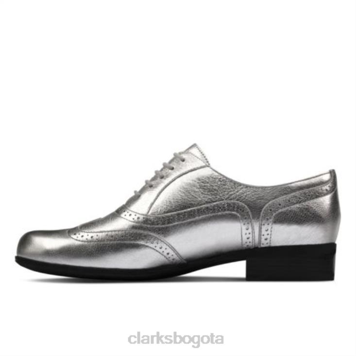 Clarks 0DX8L3931 clarks hamble roble metalizado plateado mujer plata metalizada