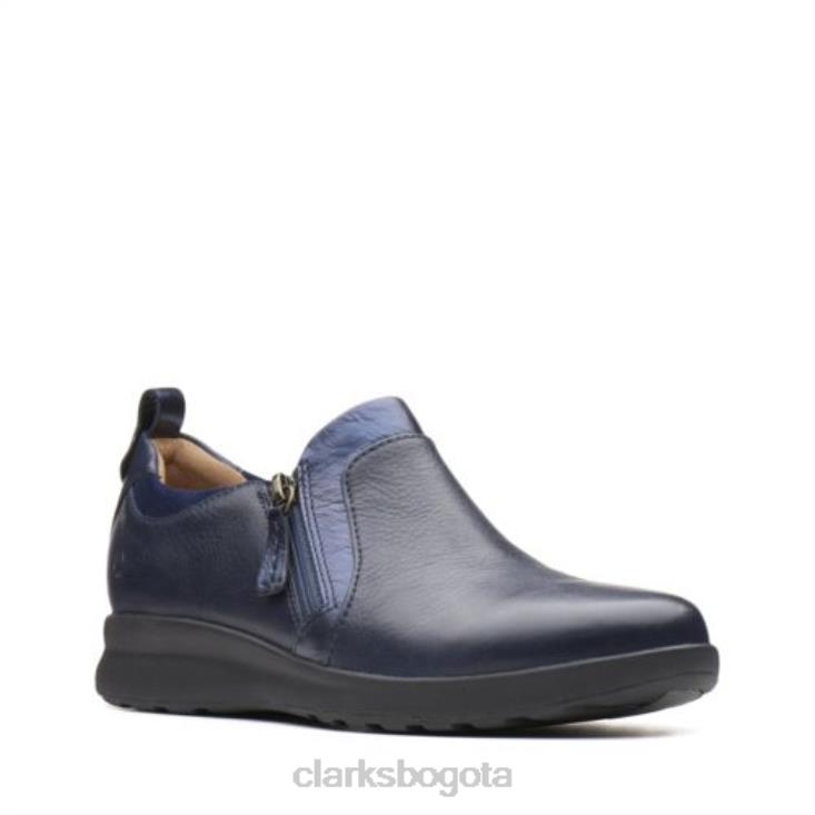Clarks 0DX8L3932 clarks combi un adorn zip azul marino mujer combinado azul marino