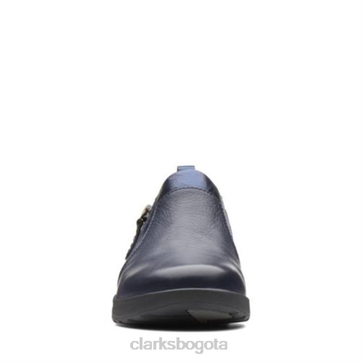 Clarks 0DX8L3932 clarks combi un adorn zip azul marino mujer combinado azul marino