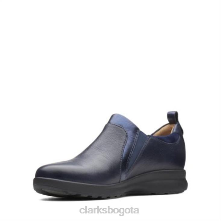Clarks 0DX8L3932 clarks combi un adorn zip azul marino mujer combinado azul marino