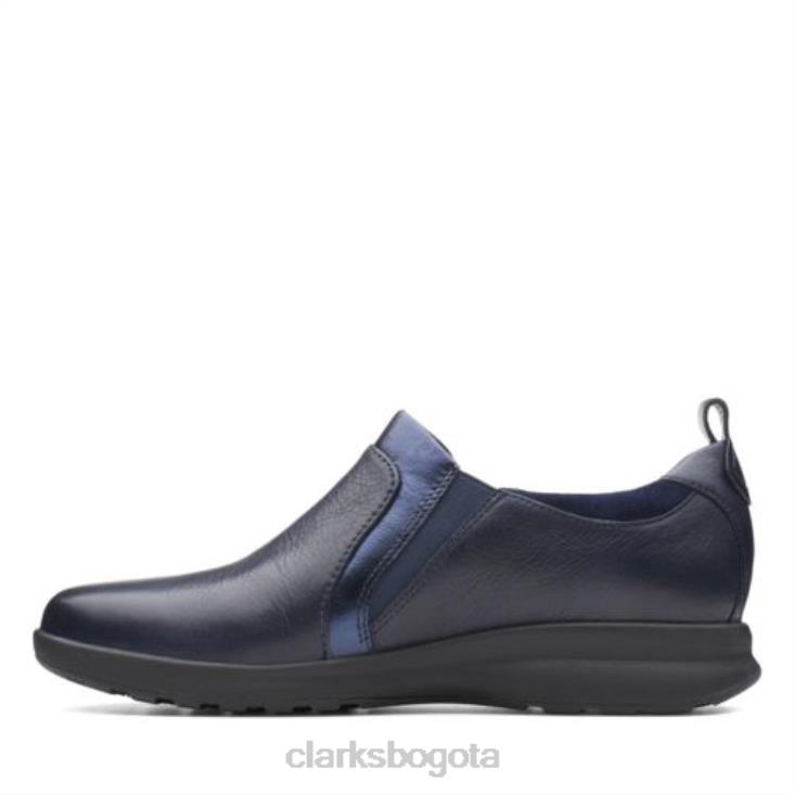 Clarks 0DX8L3932 clarks combi un adorn zip azul marino mujer combinado azul marino