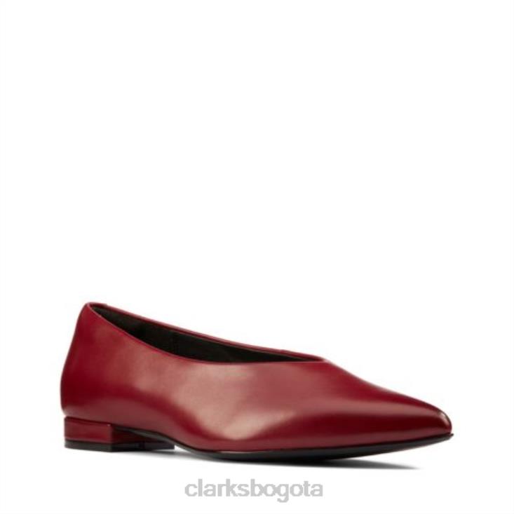 Clarks 0DX8L3933 Laina 15 Easy Clarks Vino Cuero mujer cuero vino