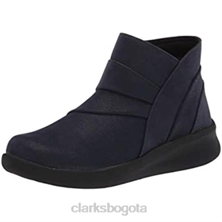Clarks 0DX8L394 Botín clarks mujer sillian 20 rise azul marino sintético mujer azul marino sintético