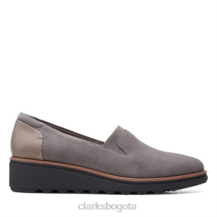 Clarks 0DX8L3949 sharon dolly clarks gris mujer gris