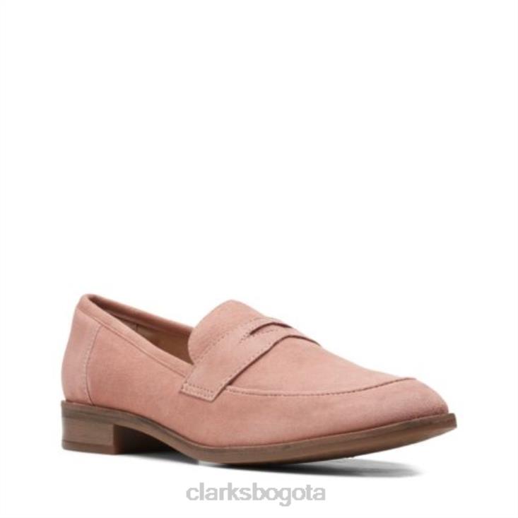 Clarks 0DX8L3950 clarks de gamuza rosa trish rose mujer gamuza rosa