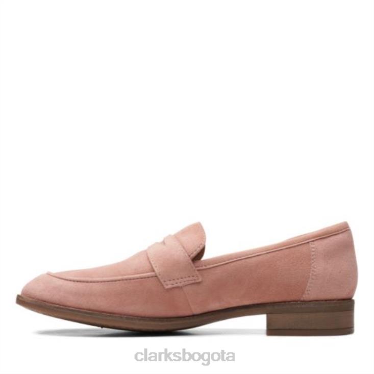 Clarks 0DX8L3950 clarks de gamuza rosa trish rose mujer gamuza rosa