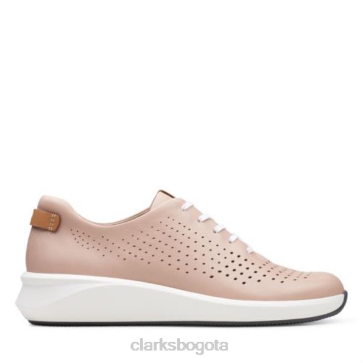 Clarks 0DX8L3951 clarks un rio tie blush cuero mujer cuero rubor