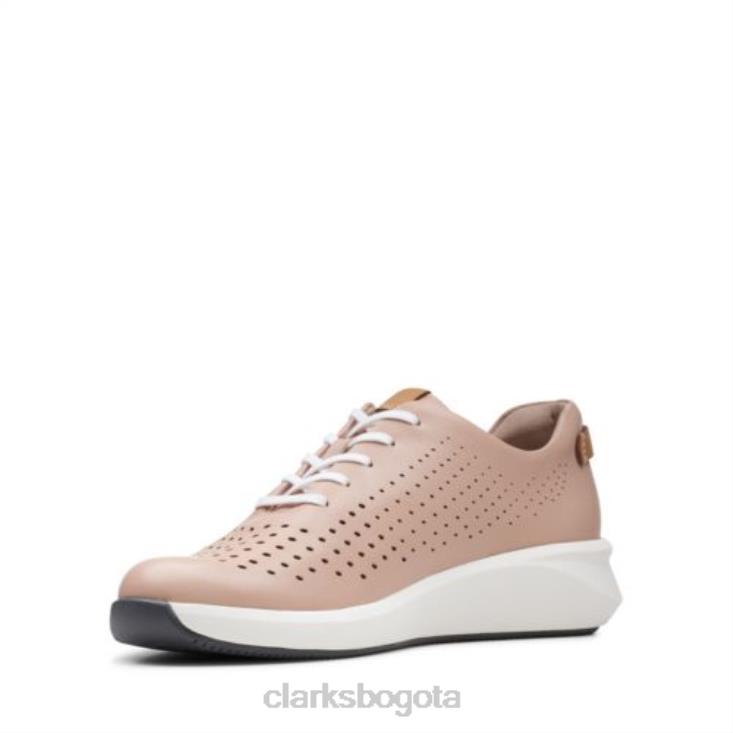 Clarks 0DX8L3951 clarks un rio tie blush cuero mujer cuero rubor