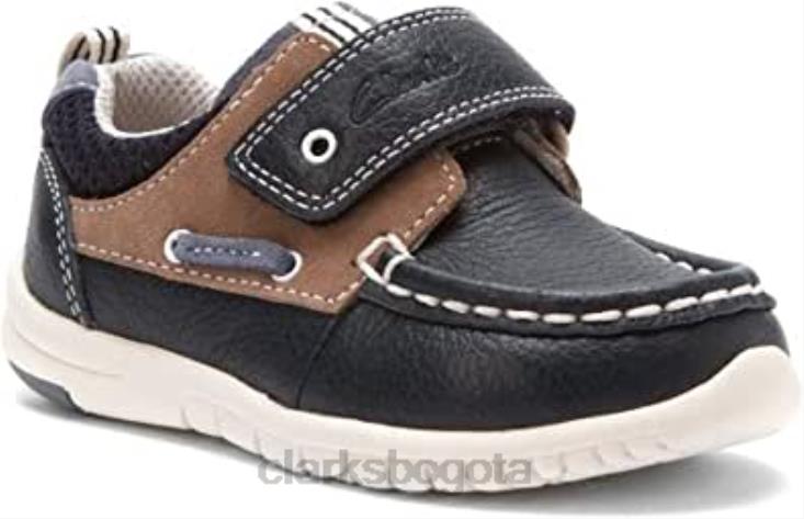 Clarks 0DX8L396 clarks deck flex niño azul marino niños