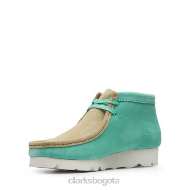 Clarks 0DX8L3960 menta verde clarks wallabee gen mujer menta verde