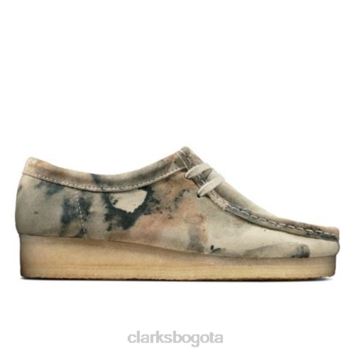 Clarks 0DX8L3962 clarks wallabee camuflaje blanco roto mujer camuflaje blanco roto