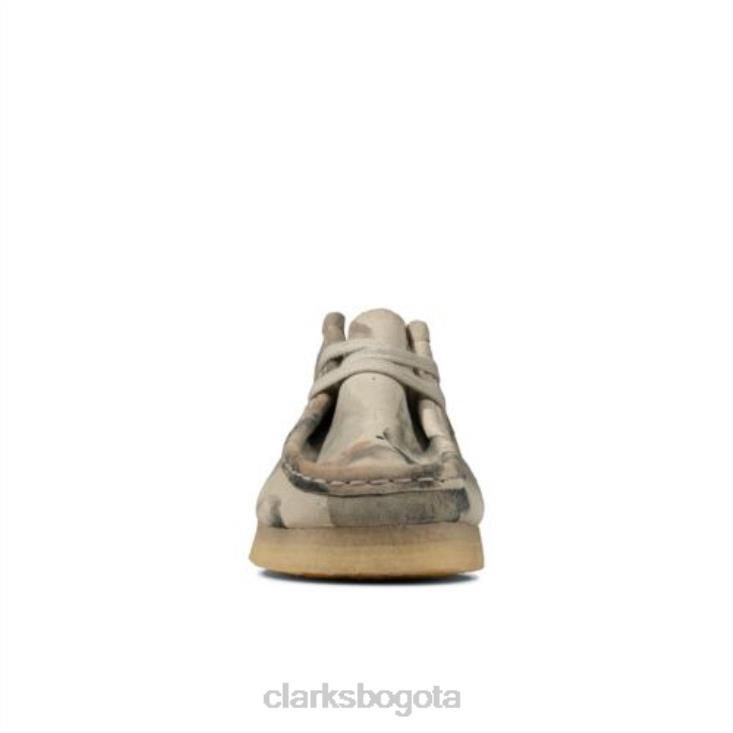 Clarks 0DX8L3962 clarks wallabee camuflaje blanco roto mujer camuflaje blanco roto