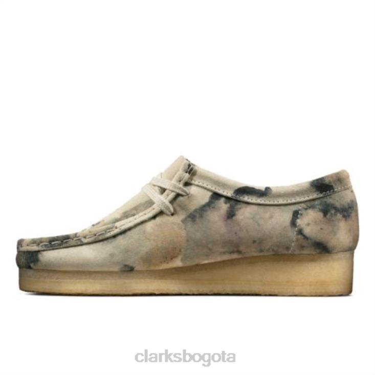 Clarks 0DX8L3962 clarks wallabee camuflaje blanco roto mujer camuflaje blanco roto