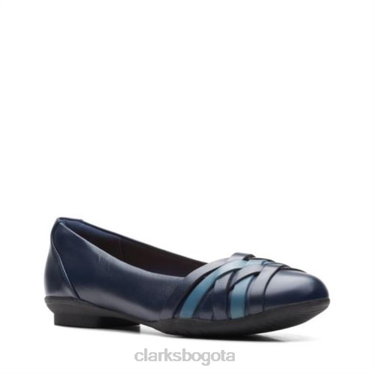Clarks 0DX8L3965 sara clover clarks combi azul marino mujer combinado azul marino