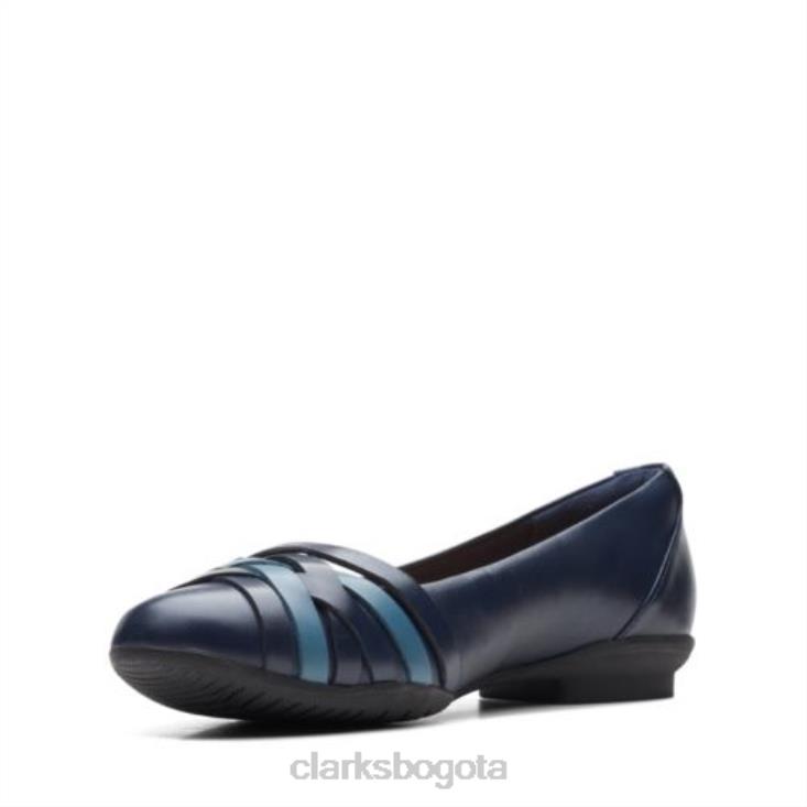 Clarks 0DX8L3965 sara clover clarks combi azul marino mujer combinado azul marino