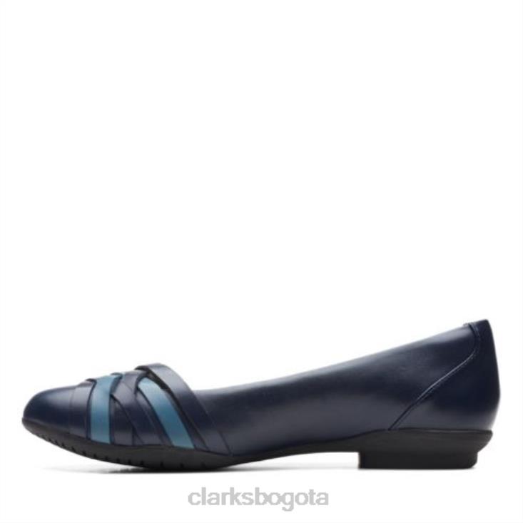Clarks 0DX8L3965 sara clover clarks combi azul marino mujer combinado azul marino