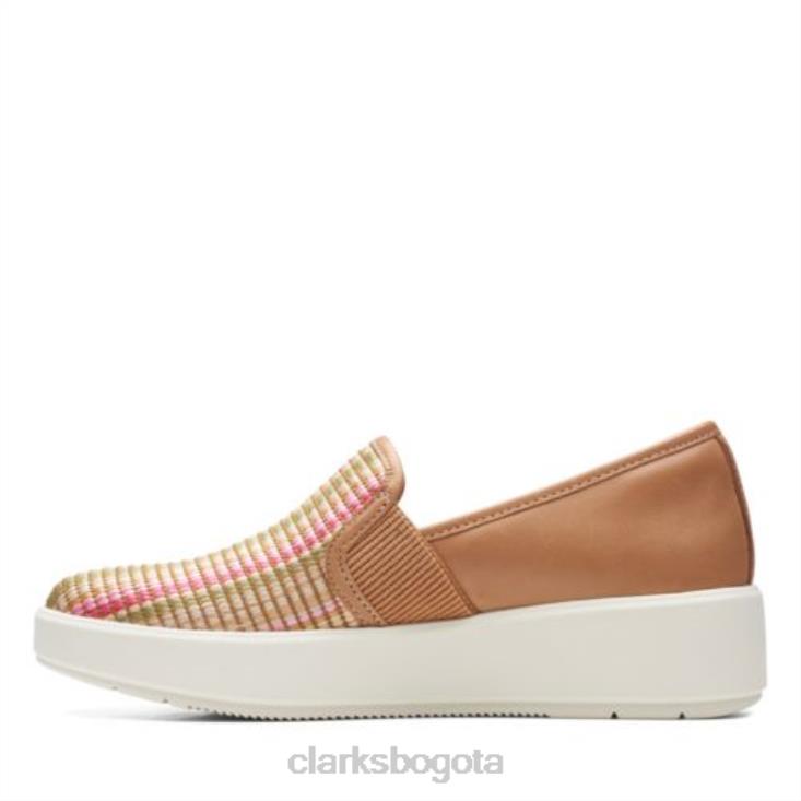 Clarks 0DX8L3966 Clarks combinados color tostado claro Layton Petal mujer combinación bronceado claro