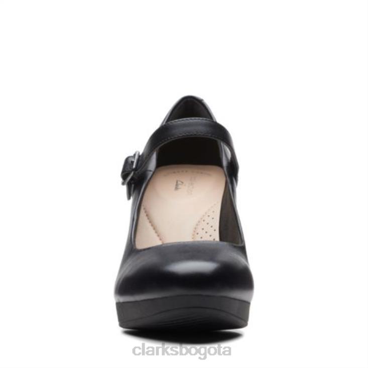 Clarks 0DX8L3968 clarks cuero negro ambir brillo mujer cuero negro