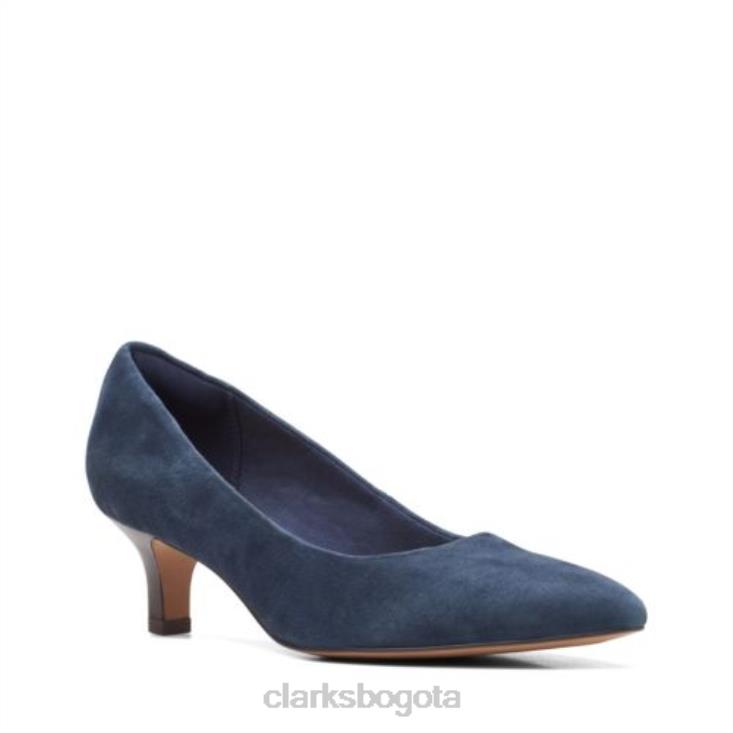 Clarks 0DX8L3970 clarks shondrah jade ante azul marino mujer gamuza azul marino