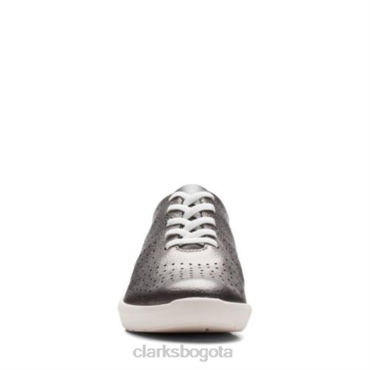 Clarks 0DX8L3978 clarks kayleigh aster cuero peltre mujer cuero peltre