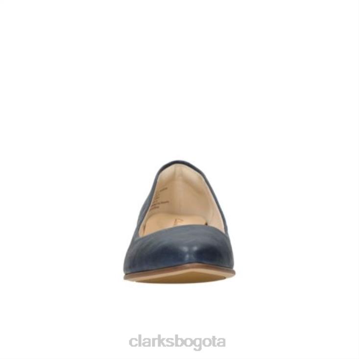 Clarks 0DX8L3981 clarks mena bloom cuero azul marino mujer cuero azul marino