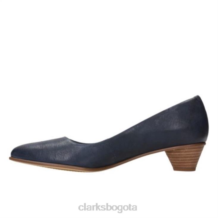 Clarks 0DX8L3981 clarks mena bloom cuero azul marino mujer cuero azul marino
