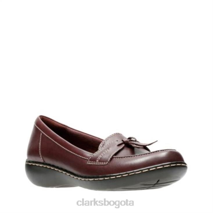 Clarks 0DX8L3985 clarks burdeos cuero ashland bubble mujer cuero burdeos