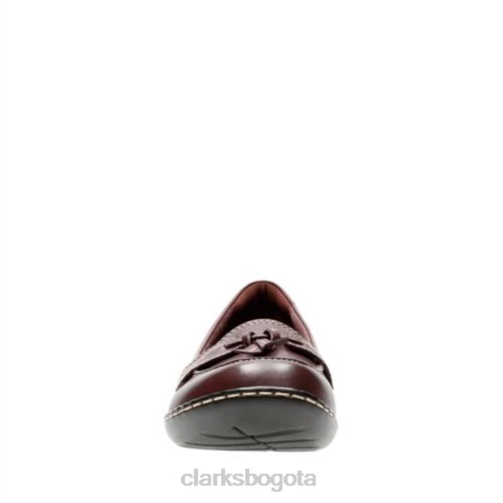 Clarks 0DX8L3985 clarks burdeos cuero ashland bubble mujer cuero burdeos