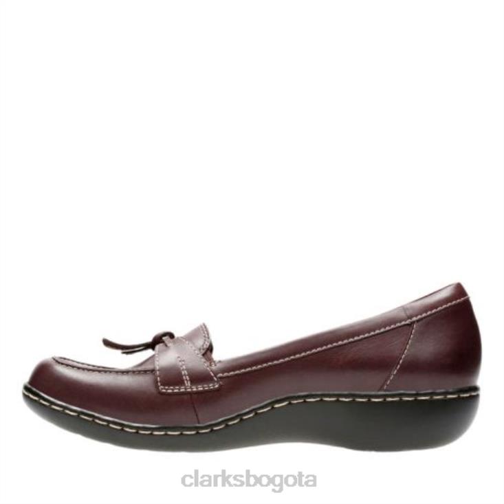 Clarks 0DX8L3985 clarks burdeos cuero ashland bubble mujer cuero burdeos