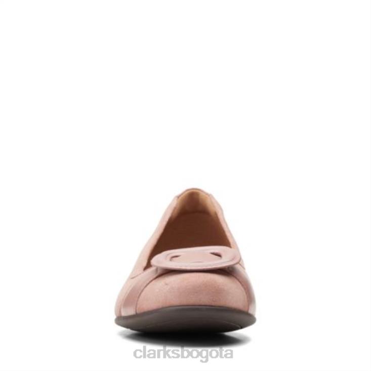 Clarks 0DX8L3997 clarks un blush cove combinado rosa polvoriento mujer combi rosa polvoriento