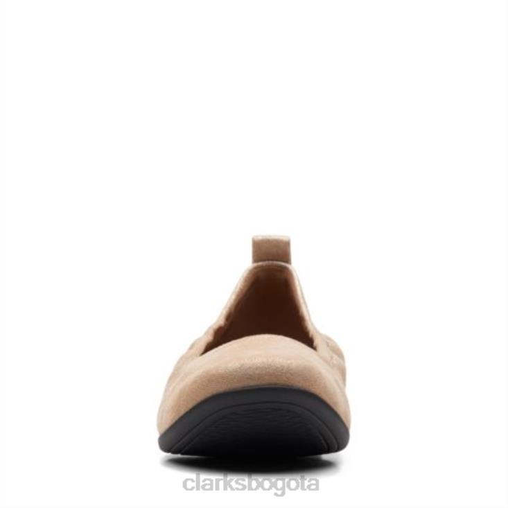 Clarks 0DX8L3999 un darcey vibe clarks dorado metálico mujer oro metalizado
