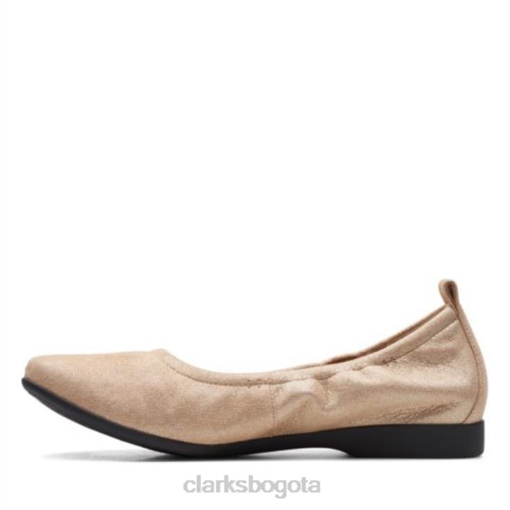 Clarks 0DX8L3999 un darcey vibe clarks dorado metálico mujer oro metalizado