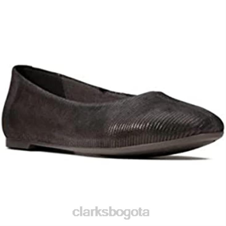 Clarks 0DX8L40 Black Interest Black Interest bailarinas Grace Lily de Clarks para mujer mujer interés negro interés negro