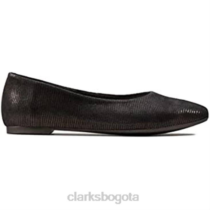 Clarks 0DX8L40 Black Interest Black Interest bailarinas Grace Lily de Clarks para mujer mujer interés negro interés negro