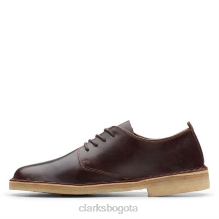 Clarks 0DX8L4001 clarks castaño cuero desierto londres mujer cuero castaño