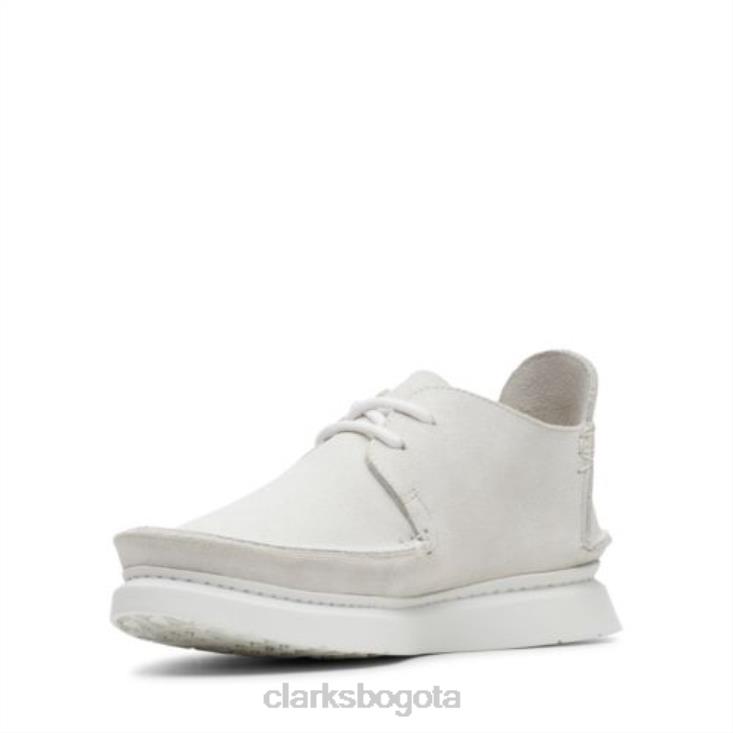 Clarks 0DX8L4002 clarks siete ante blanco mujer gamuza blanca