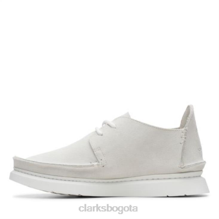 Clarks 0DX8L4002 clarks siete ante blanco mujer gamuza blanca