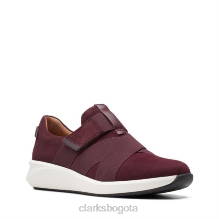Clarks 0DX8L4008 correa clarks un rio de ante burdeos mujer ante burdeos
