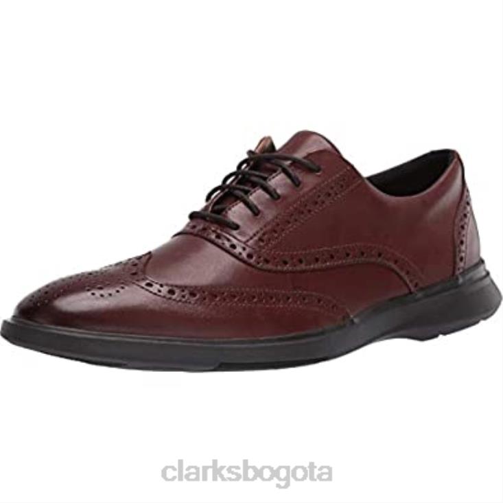 Clarks 0DX8L401 zapatos clarks mahoga ny de cuero para hombre un lipari ave hombres cuero caoba
