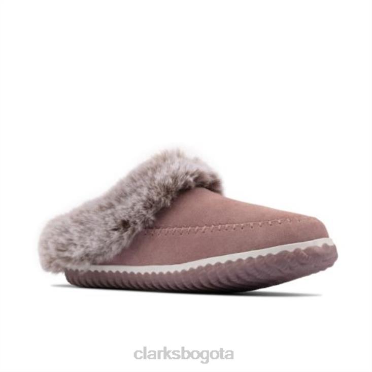 Clarks 0DX8L4015 casa 2 clarks suaves ante rosa mujer gamuza rosa