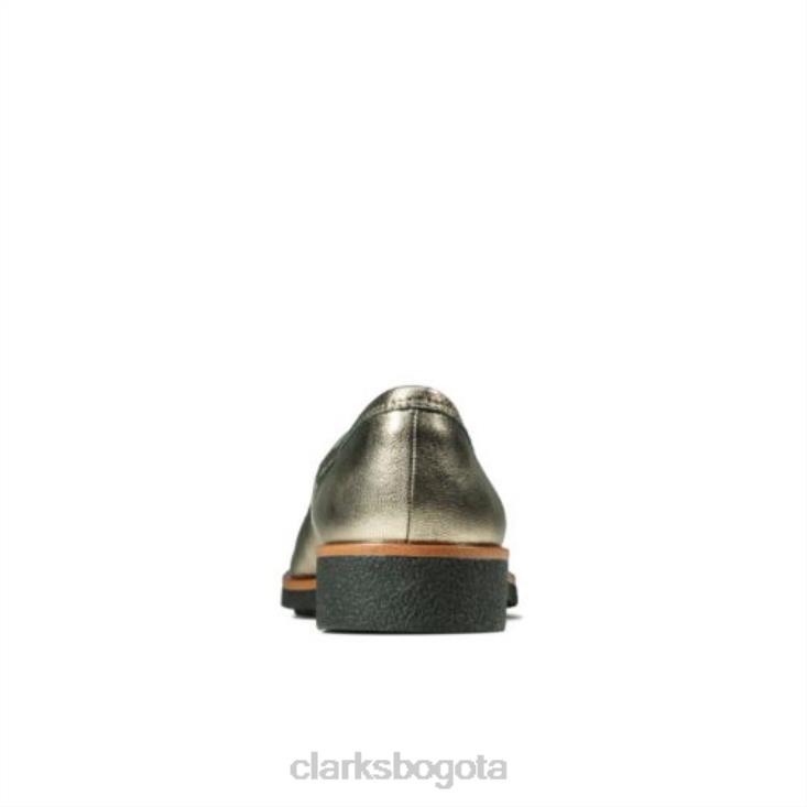 Clarks 0DX8L4026 falda escocesa clarks griff piedra metalizada mujer piedra metalica