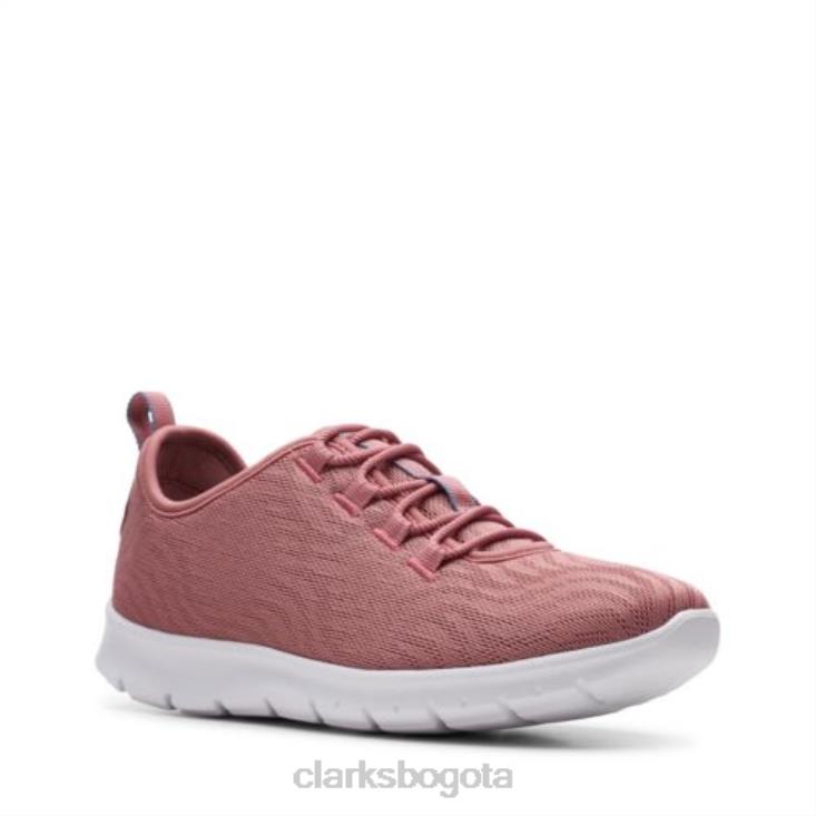 Clarks 0DX8L4028 malva rosa malla paso allena go clarks mujer malla rosa malva