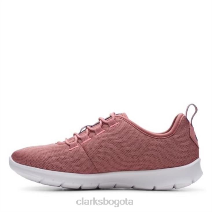 Clarks 0DX8L4028 malva rosa malla paso allena go clarks mujer malla rosa malva